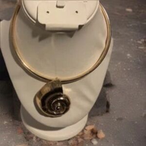 House of Harlow 1960 Gold Tone Shell Necklace